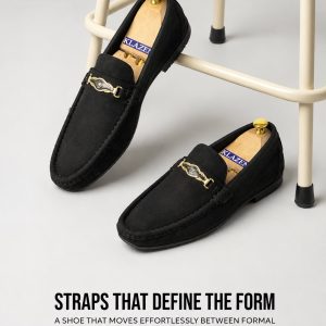 Luxury Black Suede loafer